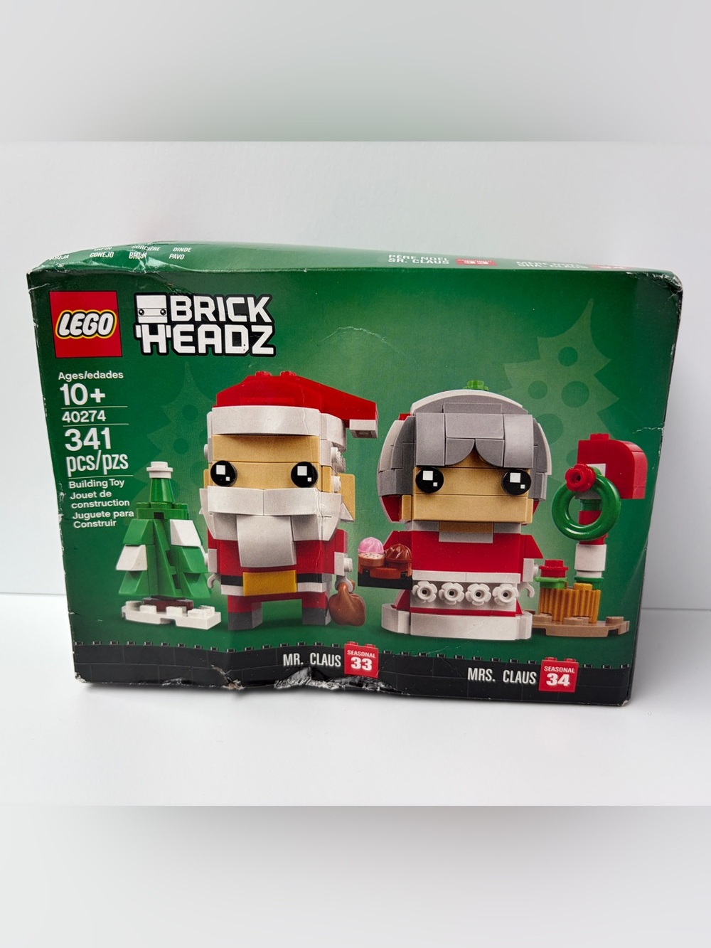 LEGO Brick Headz Mr Claus and Mrs Claus Sealed Box Set
